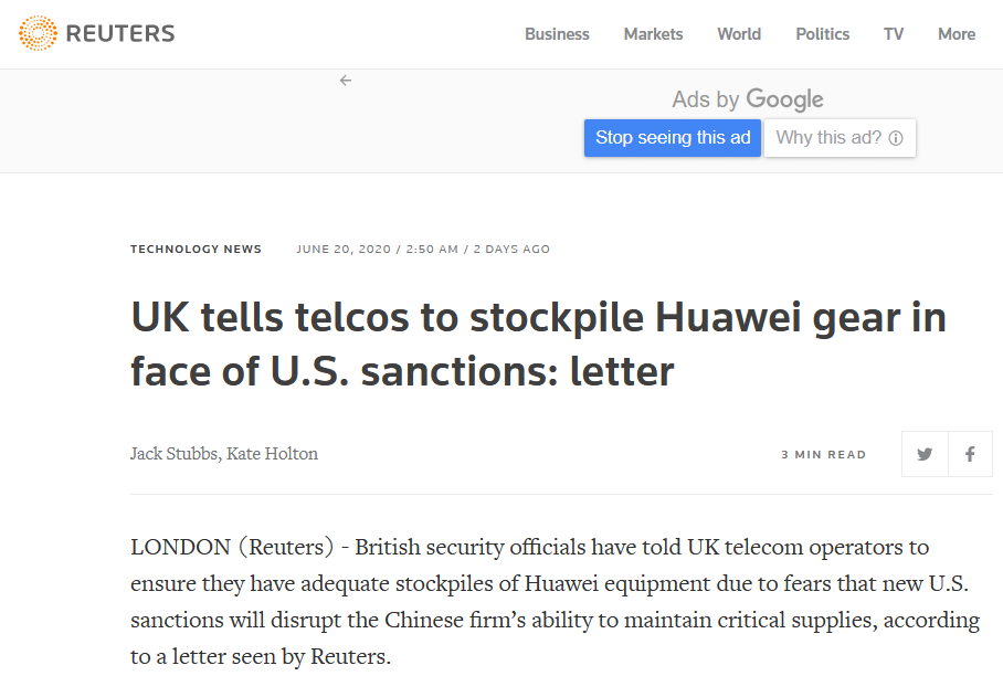 35亿元！传华为英国研发中心本周将获批！